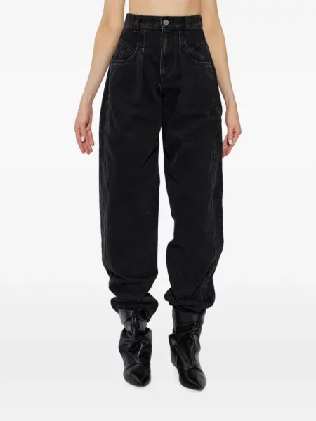 Blugi conici Isabel Marant conici negru