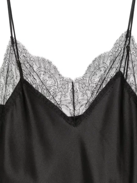 Top Carine Gilson din dantelă negru