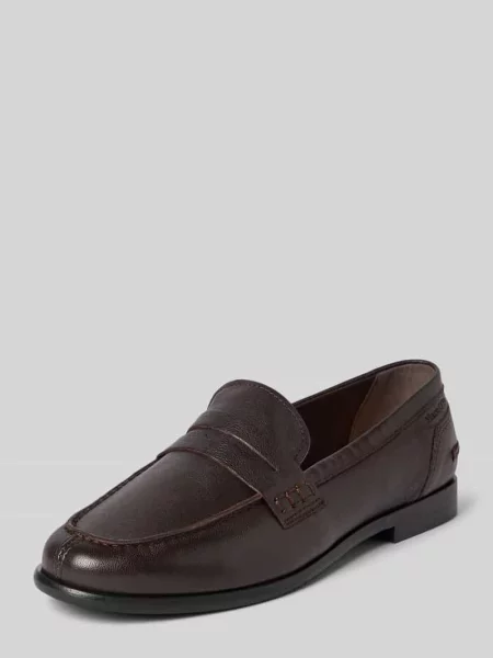 Loafersy z fakturowanej Skóra Model FIONA' Marc O'polo
