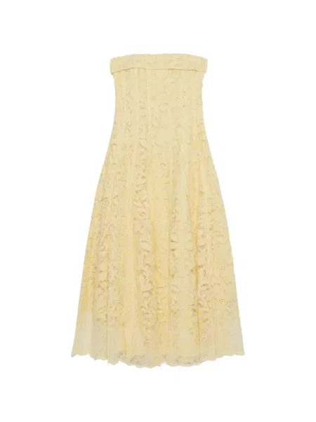 Rochie Simkhai din dantelă fără bretele galben