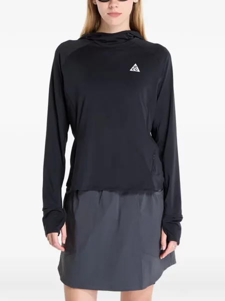 Levágott ujjatlan fleece hátizsák Nike fekete