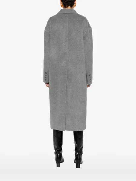 Palton cu două rânduri de nasturi Ermanno Scervino cu două rânduri de nasturi gri