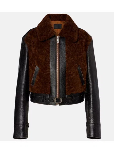 Geanta de piele Prada maro