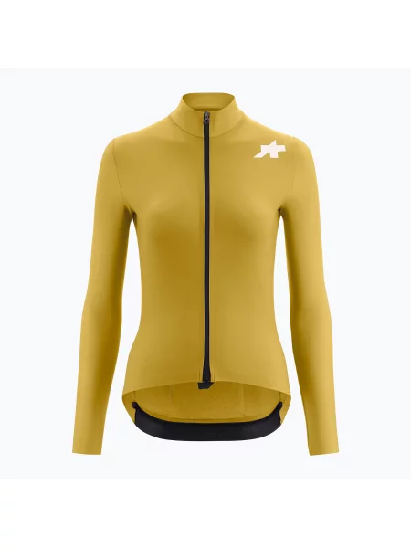 Ciclism tricou cu mânecă lungă Assos din jerseu galben