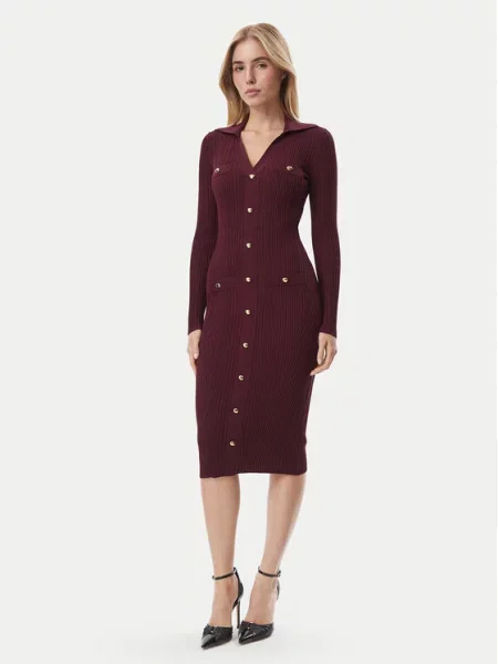 Úpletové šaty Marciano Guess fialové