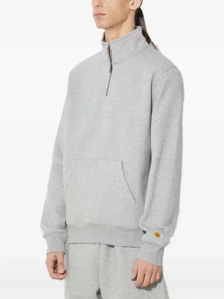 Hanorac cu fermoar Carhartt Wip gri