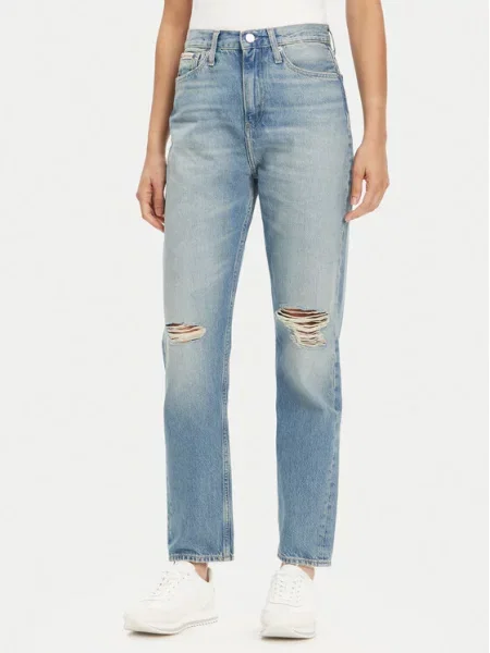 Calvin Klein Jeans Traperice Authentic Straight Fit plava