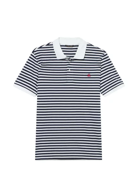 Tricou polo Brooks Brothers cu dungi albastru