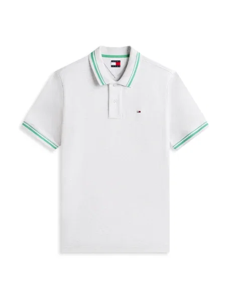 Tommy Jeans Tričko světle / zelená šedá