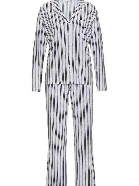 S.Oliver Pijama albastru marin / negru alb