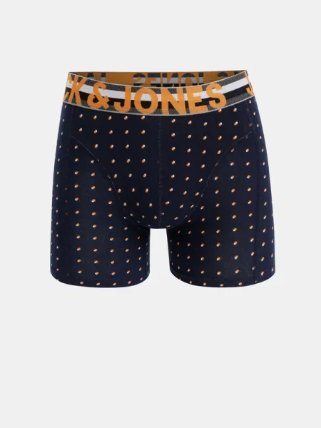 JACK & JONES Boxeri Henrik noapte / portocaliu închis / roșu / negru / alb albastru