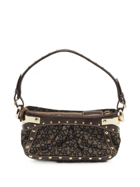 Geantă Dkny din jacard cu tepi