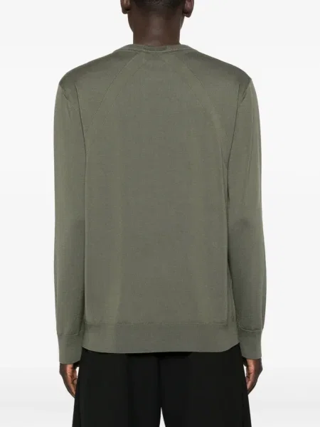 Pulover Jil Sander din lână merinos verde