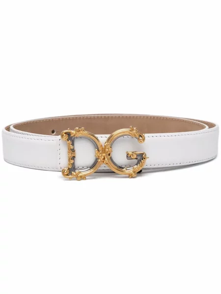 Curea Dolce & Gabbana din piele alb