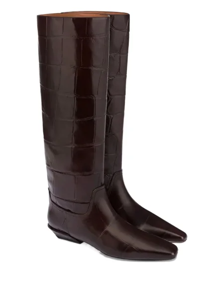 Botine Paris Texas din piele maro