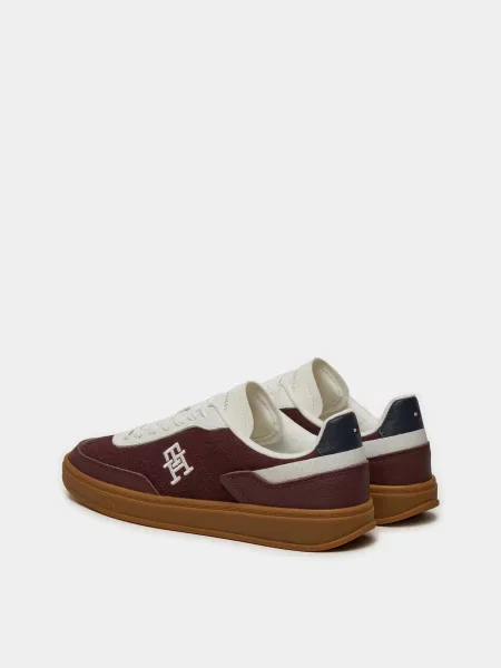 Кожаные ботинки Tommy Hilfiger бордовые