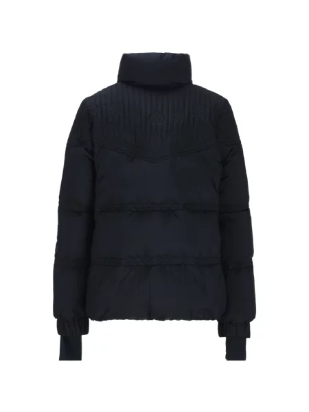 Matlasat geacă Moncler Grenoble cu broderie albastru