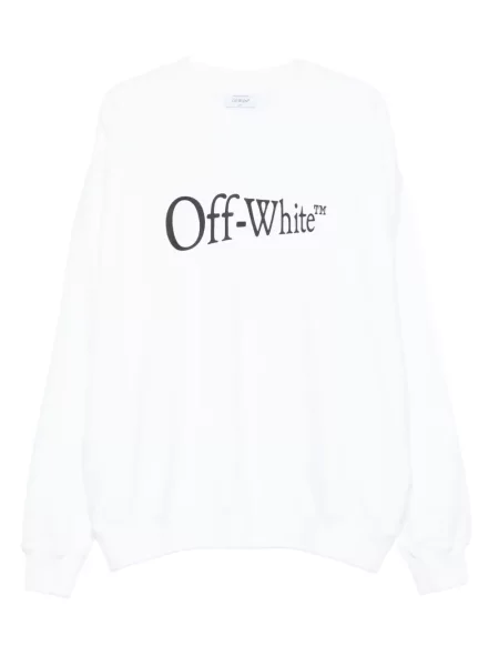 Hanorac Off-white cu imagine alb