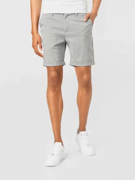 JACK & JONES Chino hlače Connor pegasto siva