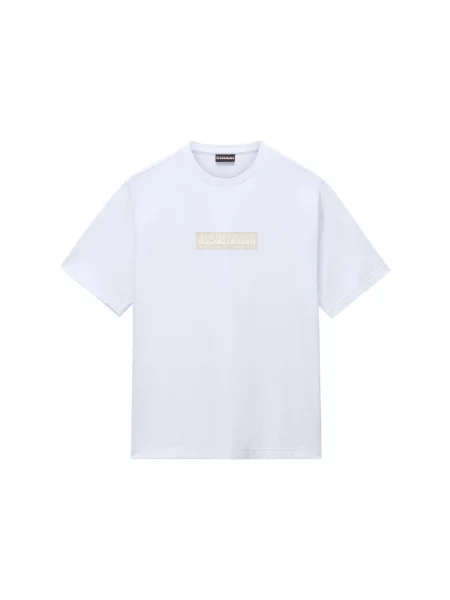 NAPAPIJRI Tricou BOX crem / nisipiu alb