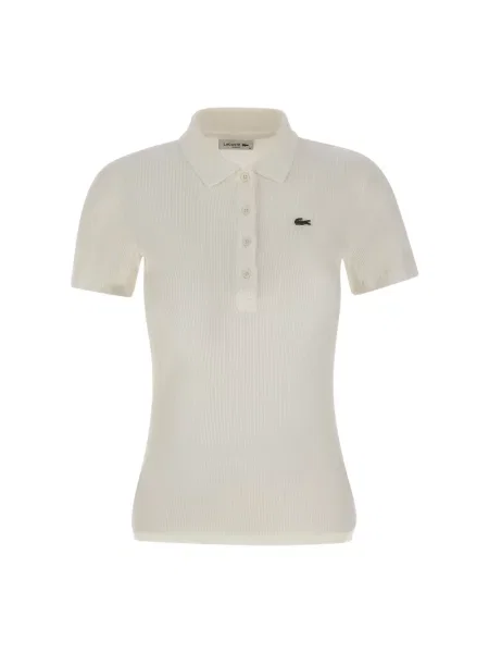 Koszulka polo Lacoste flour biała