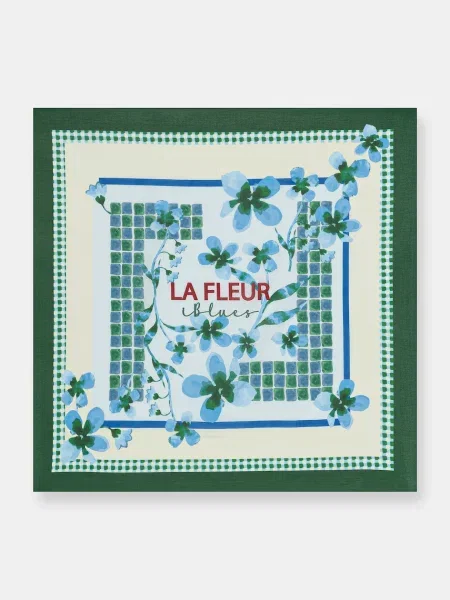 IBlues chusta z dodatkiem jedwabiu ONORE zielona