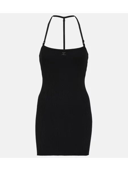 Rochie Courreges tricotate negru