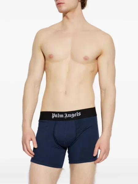 Boxeri Palm Angels cu autograf albastru