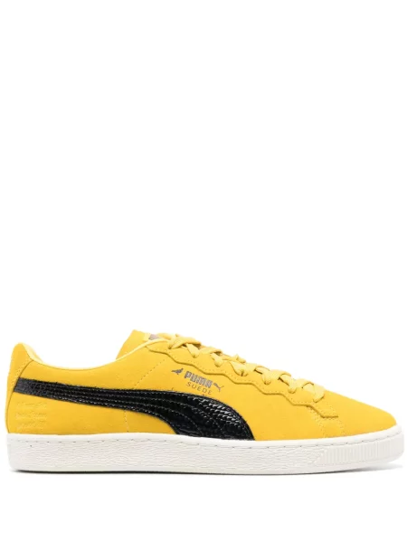 Sneakerși Puma Suede din piele de căprioară galben