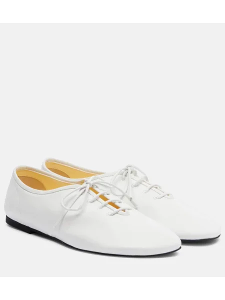 Balerini Proenza Schouler din piele alb