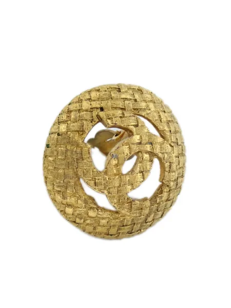 Náušnice Chanel Pre-owned zlaté