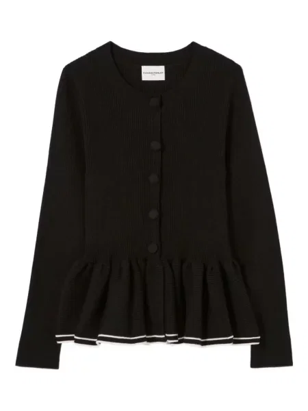 Cu peplum cardigan Claudie Pierlot tricotate negru