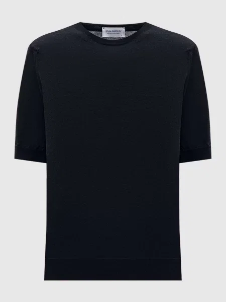 Футболка CERICE з вовни мериноса John Smedley чорна