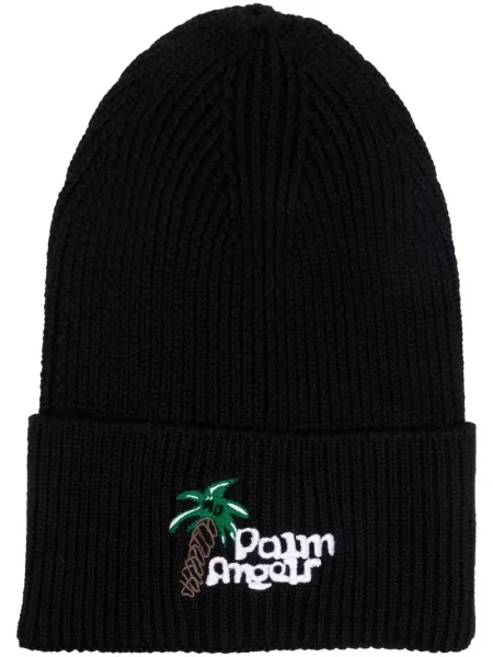 Căciulă Palm Angels cu broderie negru