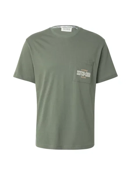SCOTCH & SODA Tricou bej / oliv alb