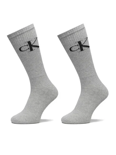 Calvin Klein Jeans 2 pár hosszú szárú férfi zokni szürke