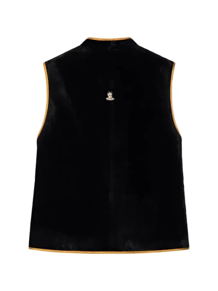 Reversibil vestă Shanghai Tang de mătase negru