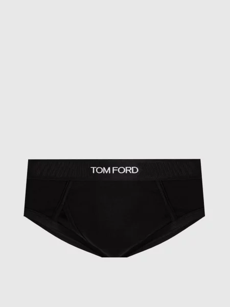 Труси-бріфи з контрастним візерунком логотипа Tom Ford чорні