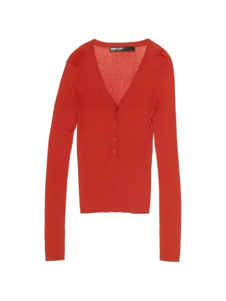 Top Bimba Y Lola cu decolteu în V roșu