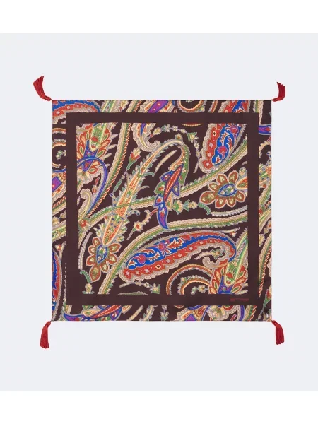 Fular Etro de mătase cu model paisley