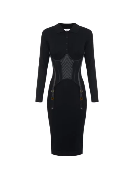 Rochie Elisabetta Franchi tricotate negru