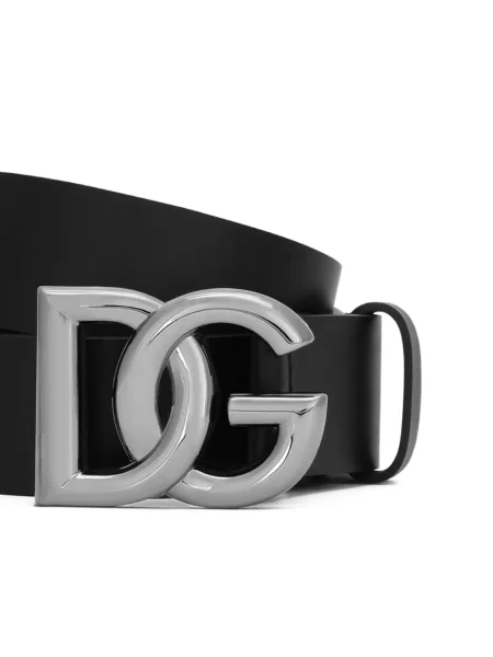 Δερμάτινος ζώνη Dolce & Gabbana μαύρο