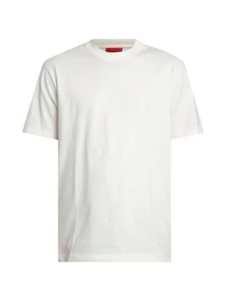 HUGO T-Shirt Dapolino Écru biała