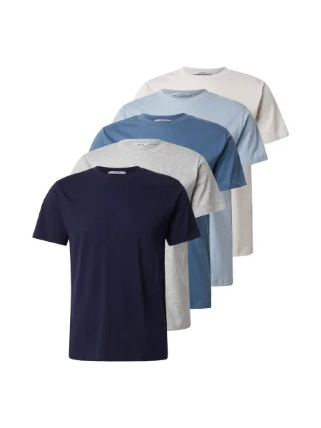 ABOUT YOU Tricou Peter albastru / albastru închis / amestecat gri