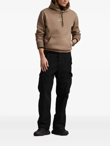 Slip de baie Polo Ralph Lauren cu broderie din piele de căprioară în carouri albastru