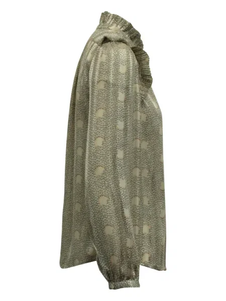 Bluză Ba&sh de mătase verde