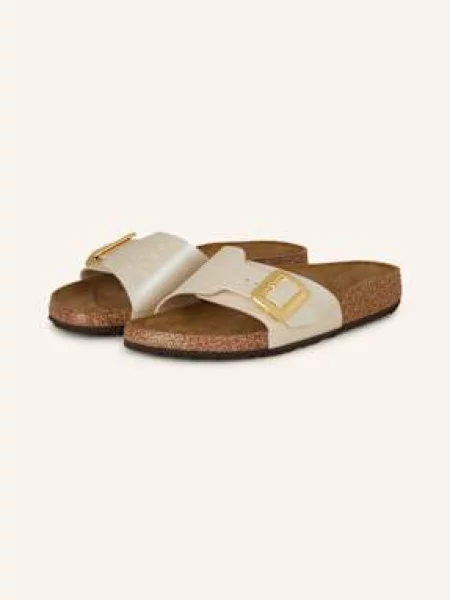 Birkenstock Pantofle Catalina Cushion Buckle režná šedé