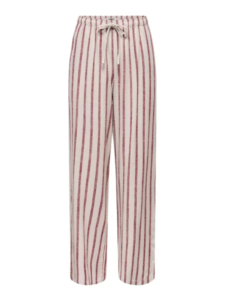 ONLY Pantaloni ONLSIESTA deschis / roșu vin gri