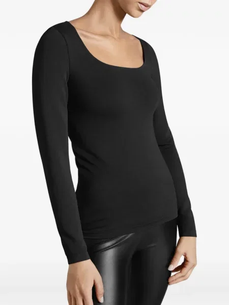 Lung top Wolford negru