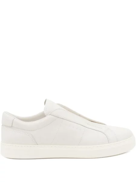 Sneakerși Hogan din piele slip-on alb